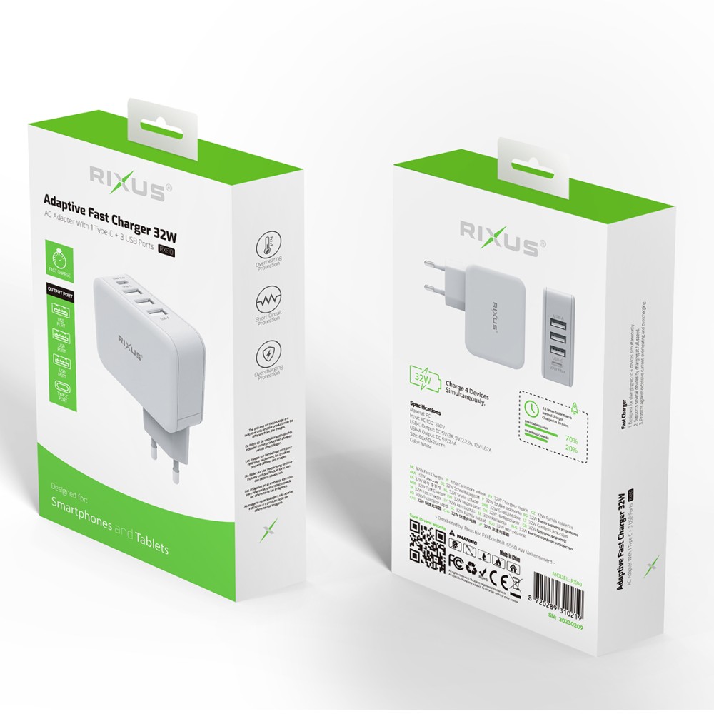 Rixus RX80 PD Charger 32W White