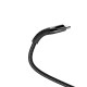 Rixus RXUC30AC Alloy USB To USB-C Data Cable 100CM Black