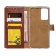 Rixus Bookcase For Samsung Galaxy A02s A025F Brown