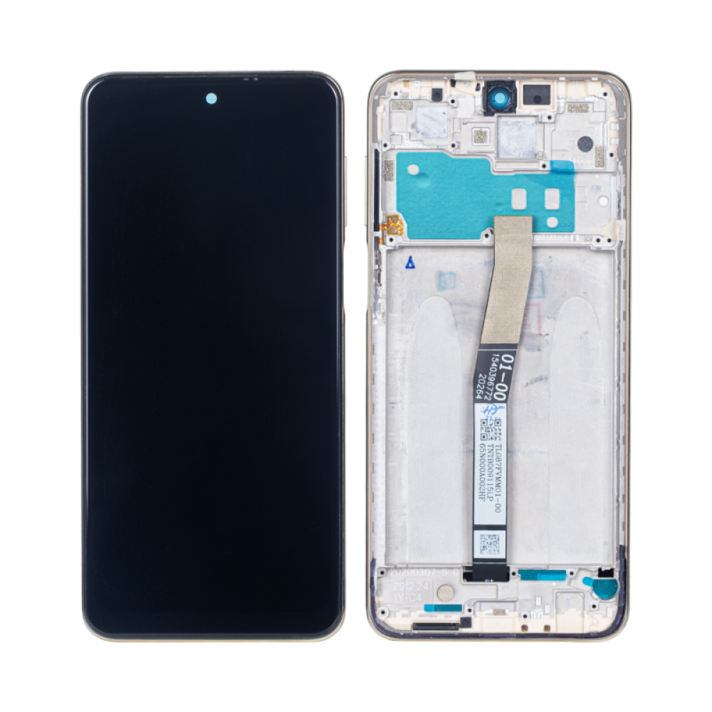 Xiaomi Redmi Note 10 Lite (M2002F4LG) Display and Digitizer With Frame Champagne Gold OEM