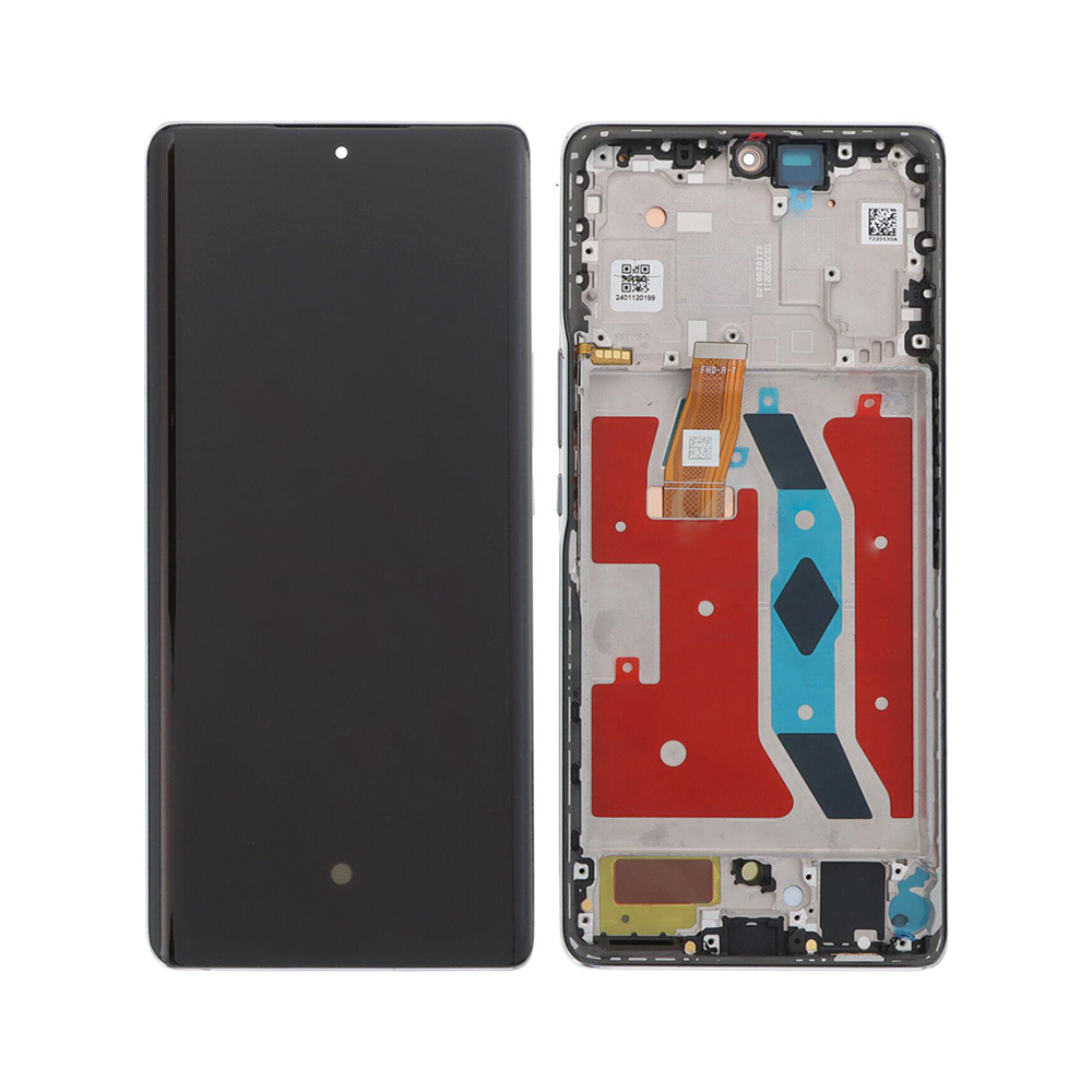 Huawei Honor Magic 5 Lite (RMO-NX3), Honor X9A (RMO-NX1) Display And Digitizer With Frame Titanium Silver OEM