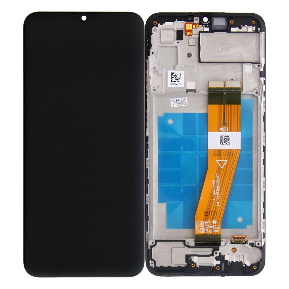 Samsung Galaxy A03 SM-A035F (NON-EU Version) Display And Digitizer With Frame Black Soft-OLED