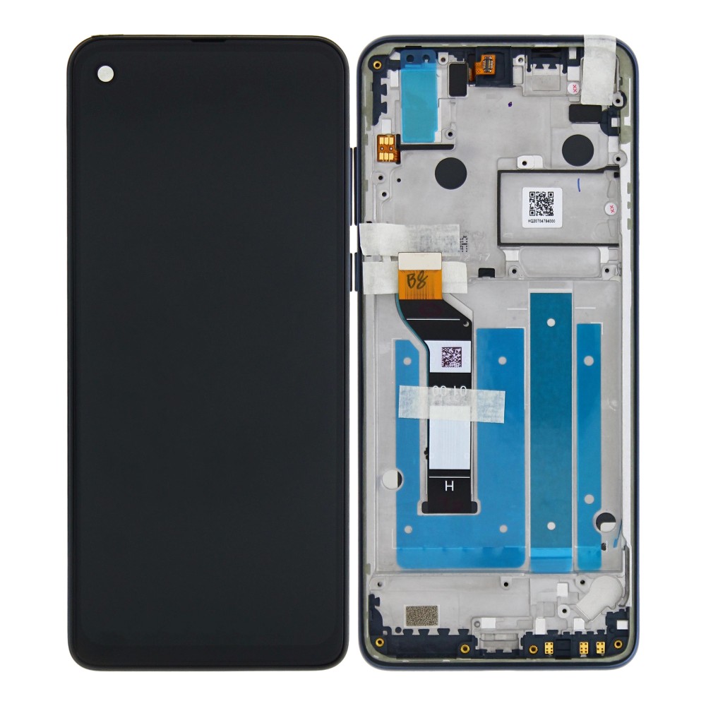 Motorola One Action (XT2013) Display Complete + Frame (5D68C14737PW / 5D68C14737) - Black