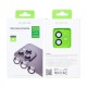 Rixus Metal Shield Camera Tempered Glass For iPhone 12, 12 Mini Blue