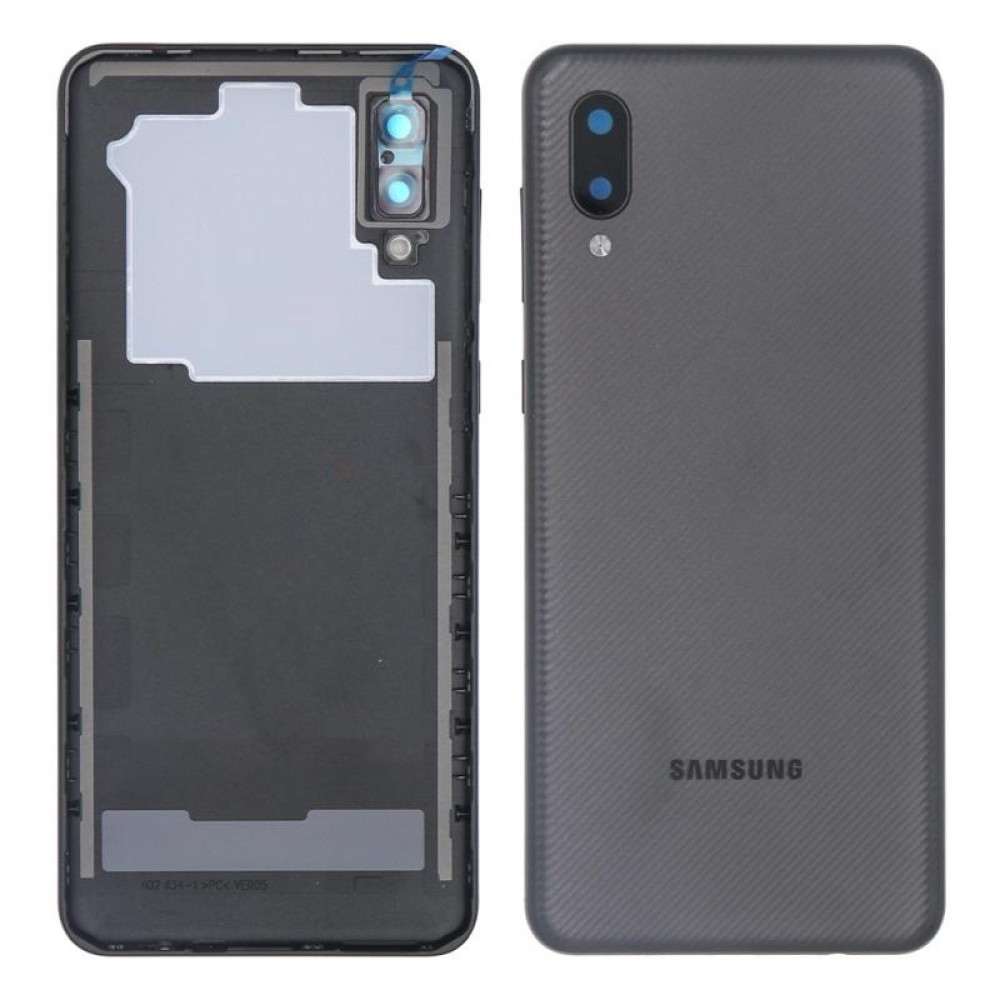 Samsung Galaxy A02 A022F Back Cover Black With Lens OEM