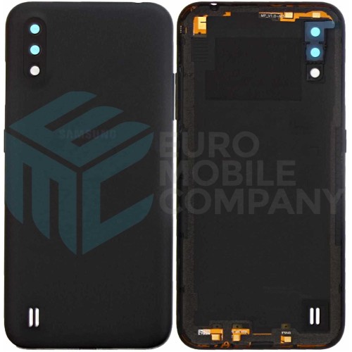 Samsung Galaxy A01 A015F Back Cover Black With Lens OEM