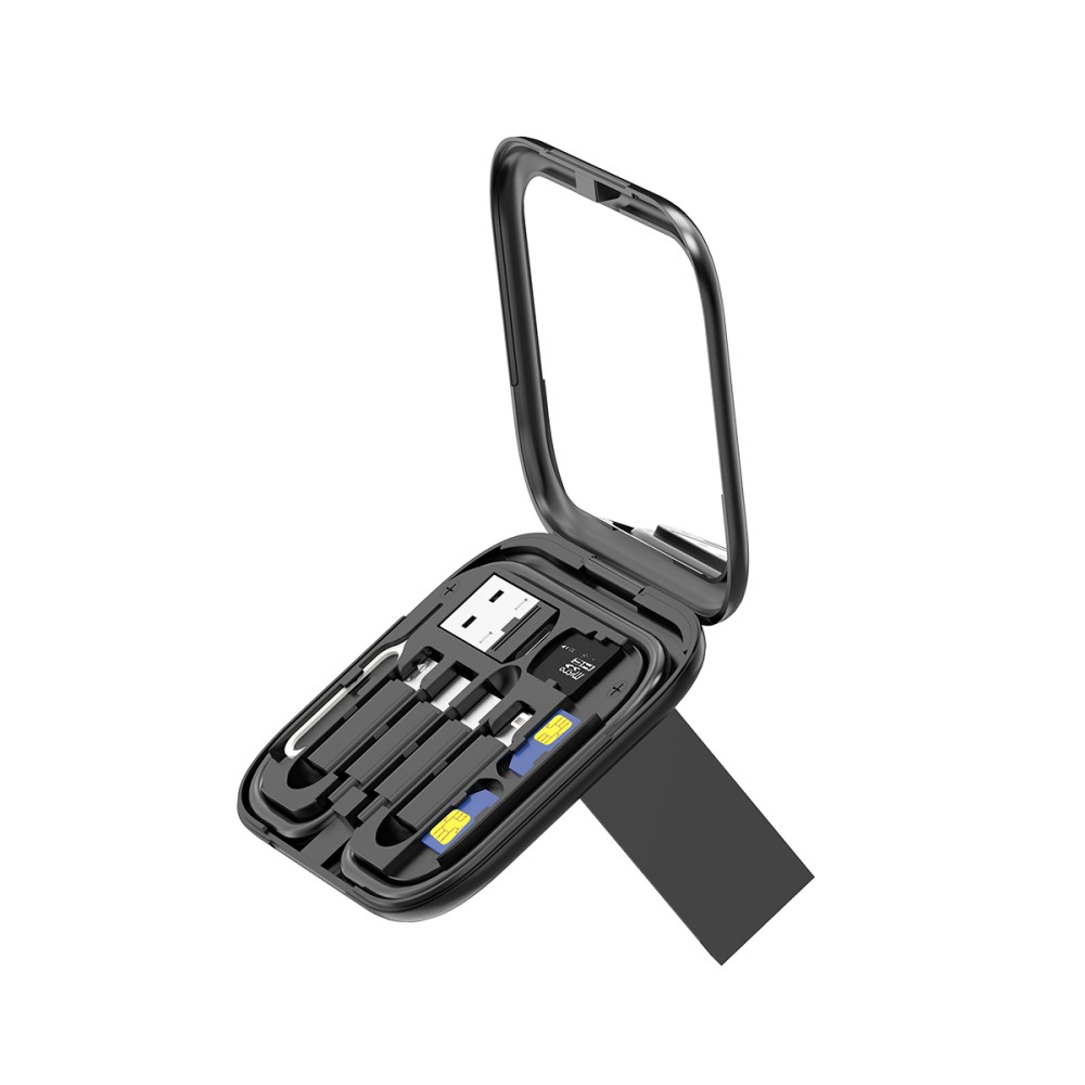 Rixus RXUC16 Multifunction Cable Card USB Adapter Box Kit With Mirror Black