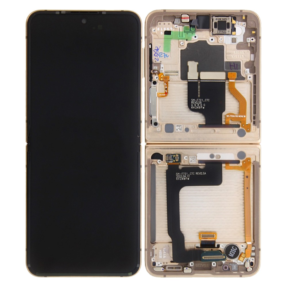 Samsung Galaxy Z Flip 4 (SM-F721B) Inner Display Complete + Frame (GH82-30238G / GH82-29441G) - Yellow