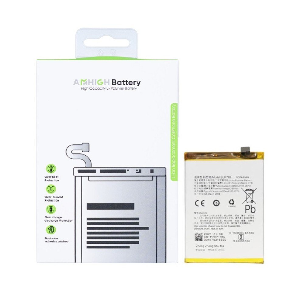 Oppo A9x (PCEM00), Oppo F11 (CPH1913) Battery BLP707 - 4020mAh (AMHigh Premium)