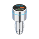 Rixus RXBT40 All-Metal Car FM Transmitter Bluetooth 5.3 Silver