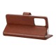 Rixus Bookcase For Samsung Galaxy A02s A025F Brown