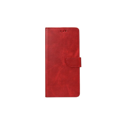 Rixus Bookcase For Huawei P30 (ELE-L29) Dark Red