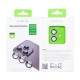Rixus Metal Shield Camera Tempered Glass For iPhone 12, 12 Mini Purple