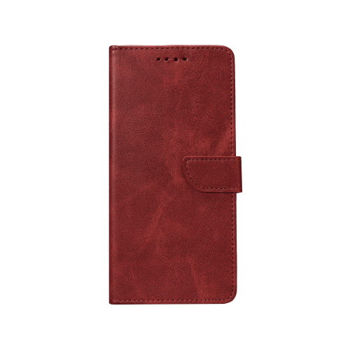 Rixus Bookcase For Samsung Galaxy A15 5G A156B Dark Red