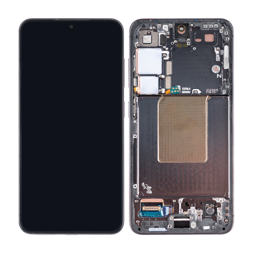 Samsung Galaxy S24 S921B Display And Digitizer With Frame Onyx Black Pulled