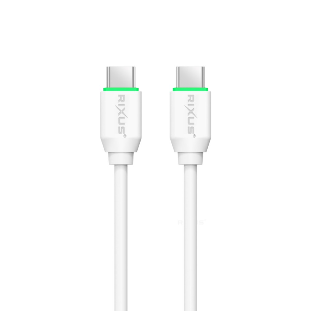 Rixus RX90CC 20W Adapter With Type C To Type C Cable