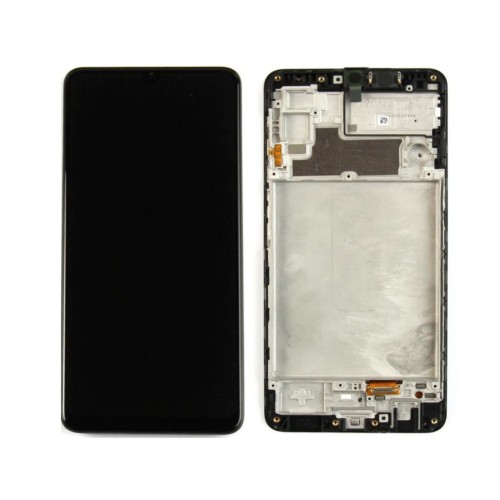 Samsung Galaxy M22 M225F Display And Digitizer With Frame Black Soft-OLED
