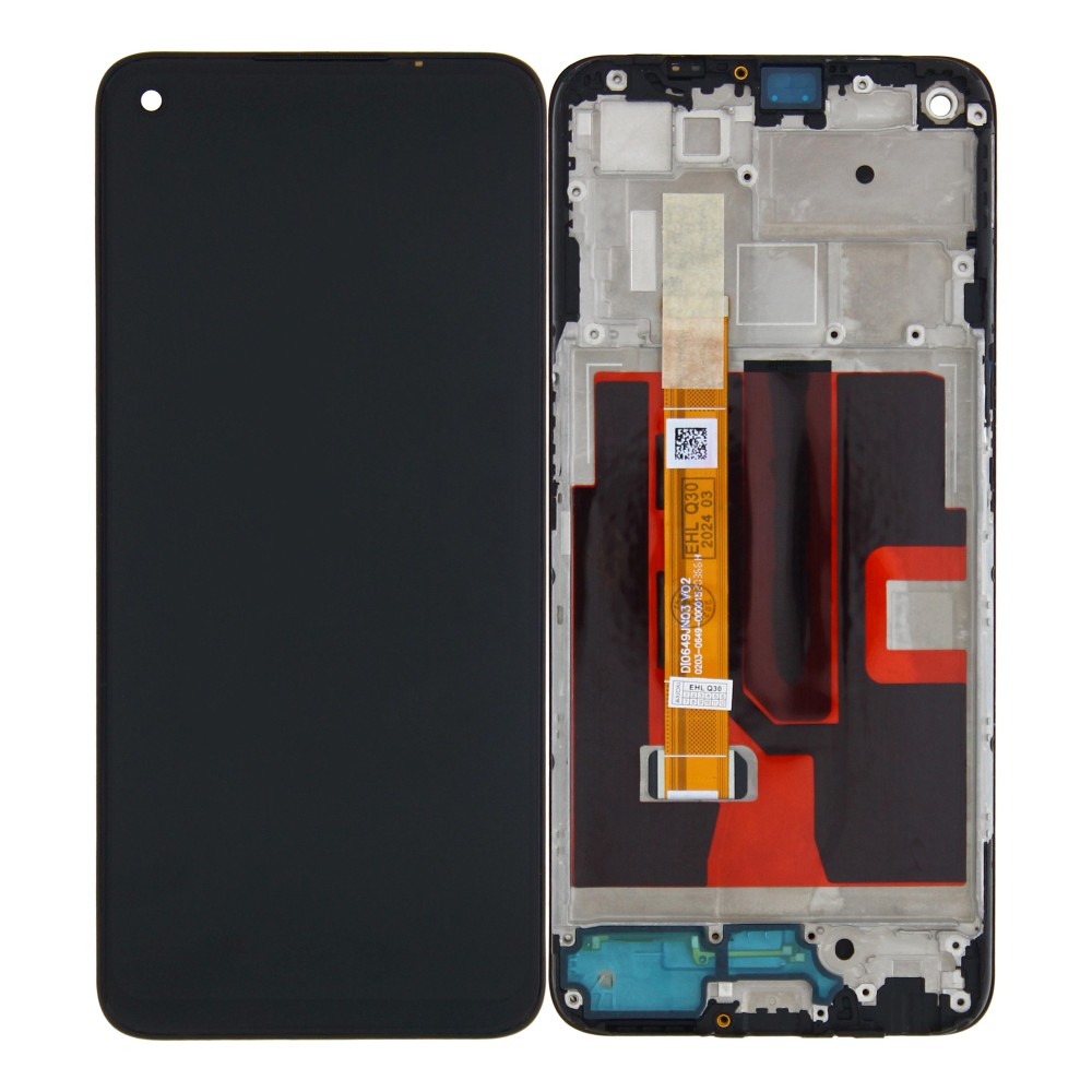 Oppo A54 5G CPH2195, A74 5G CPH2197 Display And Digitizer With Frame Fluid Black
