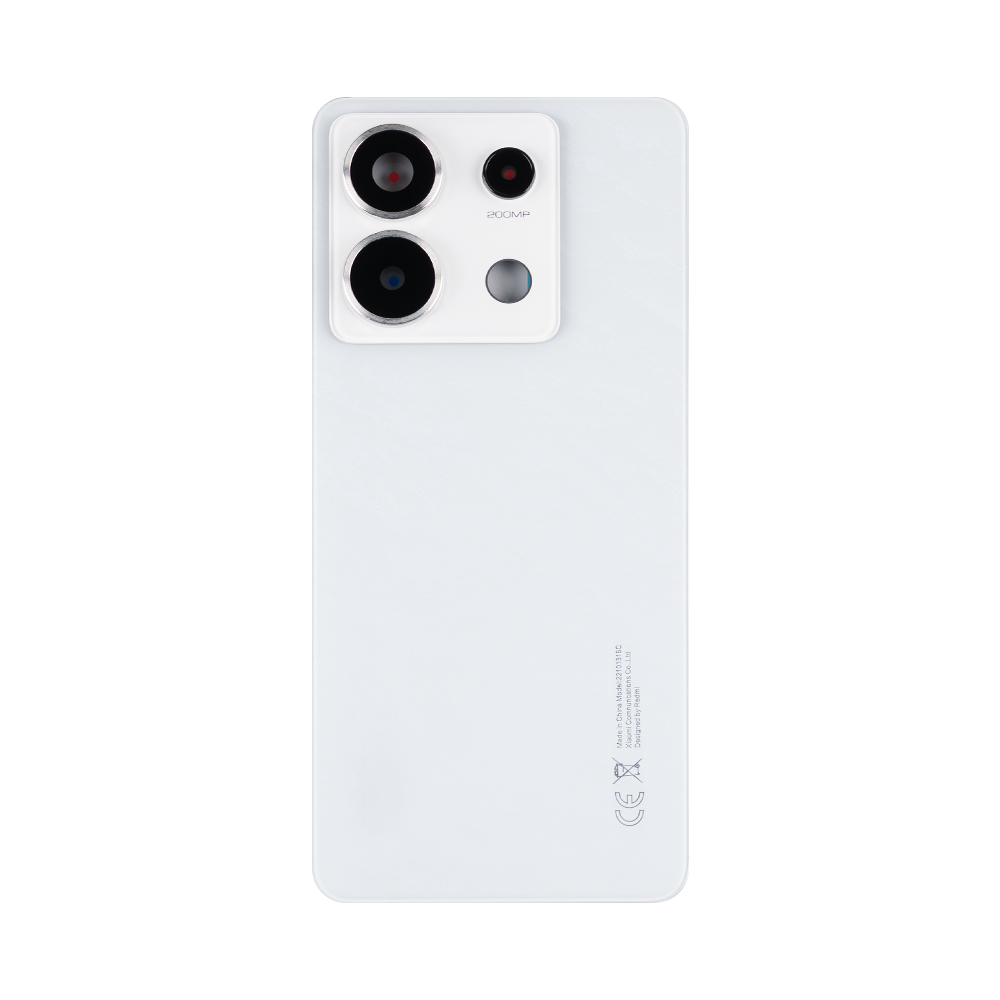 Xiaomi Redmi Note 13 Pro 5G (2312DRA50C, 2312CRAD3C) Back Cover White With Lens OEM